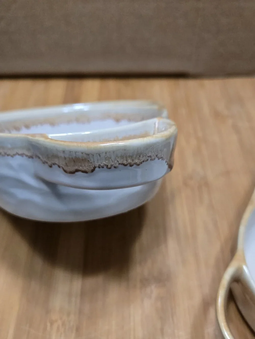 Soup Cracker Bowls –Set of 2 White Glaze Oven/Microwave Safe